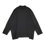 45R/45rpm ヨックネックビッグスリットTシャツ 長袖Ｔシャツ カットソー ロンＴ ブラック レディース フォーティーファイブアールピーエム【中古】6-0617M∞