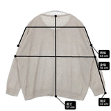 vie evam eva botanical dye cardigan 草木染め リネン 定価26400円 クルーネック 日本製 カーディガン ライトグレー レディース ヴィー エヴァムエヴァ【中古】6-0728M△