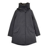WOOLRICH LONG MILITARY PARKA 3way サイズS WWOU0276 ダウンライナーコート付き ミリタリーコート ブラック レディース ウールリッチ【中古】6-0916A♪