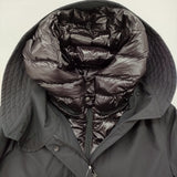 WOOLRICH LONG MILITARY PARKA 3way サイズS WWOU0276 ダウンライナーコート付き ミリタリーコート ブラック レディース ウールリッチ【中古】6-0916A♪