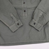MHL. SOFT HOPSACK コットン バンドカラー 595-3253511 定価26400円 プルオーバー 長袖シャツ 23AW カーキ レディース エムエイチエル【中古】6-0808M∞