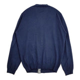MARGARET HOWELL/JOHN SMEDLEY 579-160201 コットン M イギリス製 カーディガン ネイビー メンズ マーガレットハウエル/ジョンスメドレー【中古】6-0815M∞