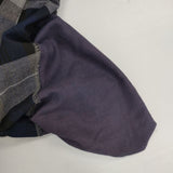 UNITED ARROWS 38 タック チェックスラックス UWSC T/R ストレート パンツ ネイビー グレー レディース ユナイテッドアローズ【中古】6-0808G∞
