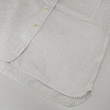 MHL. コットン リネン ストライプ サイズ1 YARNDYECOTTONLINEN 595-9152550 半袖シャツ ホワイト グレー レディース エムエイチエル【中古】6-0702S∞