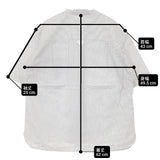MHL. コットン リネン ストライプ サイズ1 YARNDYECOTTONLINEN 595-9152550 半袖シャツ ホワイト グレー レディース エムエイチエル【中古】6-0702S∞