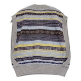 BISOWN ビソウン CASHMERE FAIRISLE SHORT VEST カシミヤニットベスト 定価38500円 ベスト 25AW グレー パープル ユニセックス【中古】6-0916T♪