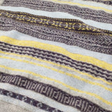 BISOWN ビソウン CASHMERE FAIRISLE SHORT VEST カシミヤニットベスト 定価38500円 ベスト 25AW グレー パープル ユニセックス【中古】6-0916T♪