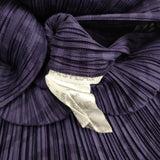 PLEATS PLEASE ISSEY MIYAKE プリーツ 中国小紋柄 サイズ3 ノースリーブカットソー チュニック パープル レディース プリーツプリーズ【中古】6-0505S♪