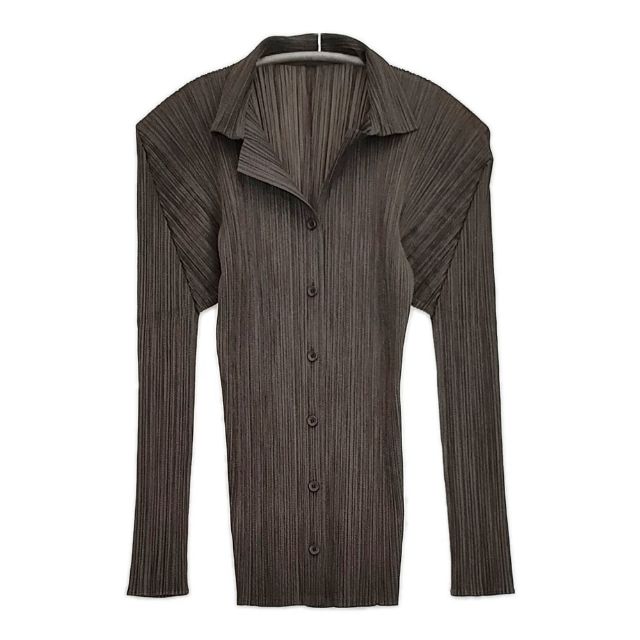 PLEATS PLEASE ISSEY MIYAKE プリーツ PP73-JK224 オープンカラー
