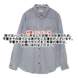 EQUIPMENT femme シルク 千鳥格子 長袖シャツ ブルー ホワイト レディース エキプモン【中古】6-0808M∞
