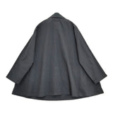 evam eva cotton hemp short coat コットンヘンプショートコート 定価41800円 E261T034 26SS Cグレー レディース エヴァムエヴァ【中古】6-0505M♪
