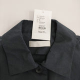 evam eva cotton hemp short coat コットンヘンプショートコート 定価41800円 E261T034 26SS Cグレー レディース エヴァムエヴァ【中古】6-0505M♪