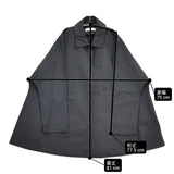 evam eva cotton hemp short coat コットンヘンプショートコート 定価41800円 E261T034 26SS Cグレー レディース エヴァムエヴァ【中古】6-0505M♪