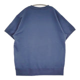 Champion 新品 フレンチテリー 半袖プリントスウェットシャツ XL 定価6490円 スウェット 26SS ダークブルー レディース チャンピオン【中古】6-0505S♪