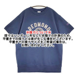 Champion 新品 フレンチテリー 半袖プリントスウェットシャツ XL 定価6490円 スウェット 26SS ダークブルー レディース チャンピオン【中古】6-0505S♪
