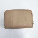 TEMBEA 未使用品 MINI ZIP ENAMEL ミニジップウォレット 牛革 レザー 定価22000円 TMB-1916A 財布 ベージュ レディース テンベア【中古】6-0505G♪