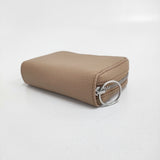 TEMBEA 未使用品 MINI ZIP ENAMEL ミニジップウォレット 牛革 レザー 定価22000円 TMB-1916A 財布 ベージュ レディース テンベア【中古】6-0505G♪