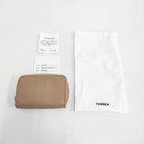 TEMBEA 未使用品 MINI ZIP ENAMEL ミニジップウォレット 牛革 レザー 定価22000円 TMB-1916A 財布 ベージュ レディース テンベア【中古】6-0505G♪