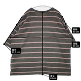 prit マルチボーダー コットン 製品洗い 半袖Ｔシャツ カットソー グレー レディース プリット【中古】6-0702S∞