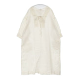 nest Robe リネン レース付 01153-1186 ワンピース オフホワイト レディース ネストローブ【中古】6-0812M∞