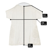 nest Robe リネン 01142-1055 半袖チュニック レース ワンピース オフホワイト レディース ネストローブ【中古】6-0702S∞