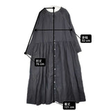 nest Robe リネンクルーニーレース2WAYワンピース 01191-2025 ワンピース ブラック レディース ネストローブ【中古】6-0812M∞