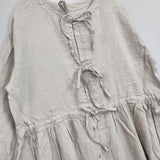 SM2 Samansa Mos2 新品 kazumiさんコラボ 35周年記念 2WAY 前後着リネン ワンピース ベージュ レディース サマンサモスモス【中古】6-1014T∞