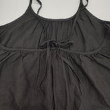 SM2 Samansa Mos2 新品 Slowlinen キャミワンピース ノースリーブ ワンピース ブラック レディース サマンサモスモス【中古】6-0812M∞