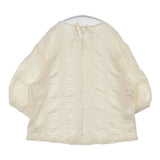 SM2 Samansa Mos2 blue 新品 7分袖花ジャカードプルオーバー サイズF Ｔシャツ カットソー キナリ レディース サマンサモスモスブルー【中古】6-0728M△