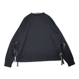 SM2 Samansa Mos2 blue 新品 サイドリボンロンT 長袖Ｔシャツ カットソー ロンＴ ブラック レディース サマンサモスモス【中古】6-0812M∞