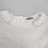 SM2 Samansa Mos2 新品 Cross×Linen フリルカラー ブラウス シャツ オフホワイト レディース サマンサモスモス【中古】6-0812M∞