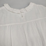 SM2 Samansa Mos2 新品 Cross×Linen フリルカラー ブラウス シャツ オフホワイト レディース サマンサモスモス【中古】6-0812M∞