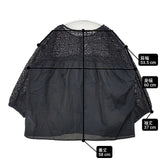 SM2 Samansa Mos2 新品 接触冷感 吸水速乾 おめかしレース ブラウス シャツ ブラック レディース サマンサモスモス【中古】6-0812M∞