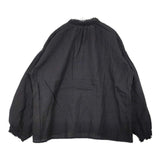 SM2 Samansa Mos2 新品 kazumiさんコラボ リネン レース ブラウス シャツ ブラック レディース サマンサモスモス【中古】6-0812M∞