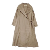 nest Robe リネン フード付き カシュクール 01161-1070 製品染め コート ベージュ レディース ネストローブ【中古】6-0812M∞