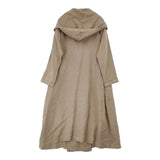 nest Robe リネン フード付き カシュクール 01161-1070 製品染め コート ベージュ レディース ネストローブ【中古】6-0812M∞