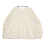 nest Robe コットン シャーリング ギャザー 01173-1080 長袖Ｔシャツ カットソー ロンＴ キナリ ベージュ レディース ネストローブ【中古】6-0830M∞