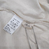 nest Robe コットン シャーリング ギャザー 01173-1080 長袖Ｔシャツ カットソー ロンＴ キナリ ベージュ レディース ネストローブ【中古】6-0830M∞