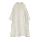 nest Robe リネンシャーリングネックワンピース 01171-1101-1 製品染め ワンピース オフホワイト レディース ネストローブ【中古】6-0723M∞