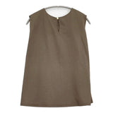 PLST 未使用品 ショルダータックTシャツ 12-1201185 サイズM ノースリーブ カットソー ブラウン レディース プラステ【中古】6-0514S♪