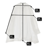 PLST 新品 ビエララウンドヘムシャツ 定価7990円 ベルト付き 長袖シャツ ホワイト レディース プラステ【中古】6-0812M∞