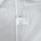 PLST シアーコットンレースブラウス（七分） グラフチェック 定価8990円 サイズL ブラウス シャツ ホワイト レディース プラステ【中古】6-0728M△