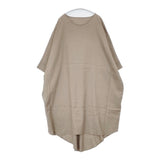 studio clip 新品 natural by clip ドルマンサックワンピース リネンレーヨン 定価6600円 ワンピース ベージュ レディース スタディオクリップ【中古】6-0728M△