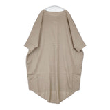 studio clip 新品 natural by clip ドルマンサックワンピース リネンレーヨン 定価6600円 ワンピース ベージュ レディース スタディオクリップ【中古】6-0728M△
