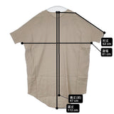studio clip 新品 natural by clip ドルマンサックワンピース リネンレーヨン 定価6600円 ワンピース ベージュ レディース スタディオクリップ【中古】6-0728M△