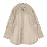 PLST 新品 シアーシャツ（長袖） 定価9990円 サイズM ブラウス 長袖シャツ ベージュ レディース プラステ【中古】6-0728M△