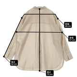 PLST 新品 シアーシャツ（長袖） 定価9990円 サイズM ブラウス 長袖シャツ ベージュ レディース プラステ【中古】6-0728M△