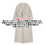 PLST 新品 リバーシブルノーカラーコート 定価21000円 12-2109000 ベルト付き コート ベージュ レディース プラステ【中古】6-0727M∞