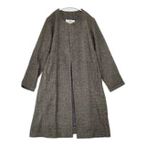 nest Robe 01143-1176 ウールヘンプ ノーカラー 羽織 コート グレージュ レディース ネストローブ【中古】6-1014T∞