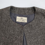 nest Robe 01143-1176 ウールヘンプ ノーカラー 羽織 コート グレージュ レディース ネストローブ【中古】6-1014T∞